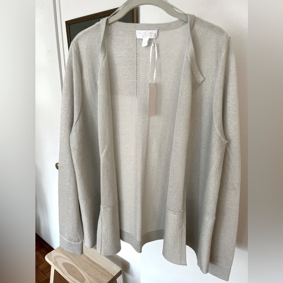 WHITE LABEL/The White Company Sparkle Cardigan. US Size 12 (UK Size 16, EU 44) - Picture 3 of 10